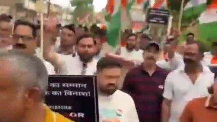 घनारी: भाजपा कार्यकर्ताओं ने गगरेट बाजार में निकाली तिरंगा यात्रा