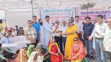 हनुमानगढ़: जंक्शन में मानस जिला स्तरीय खेल प्रतियोगिता में 40 टीमों के 290 खिलाड़ियों ने दिखाया दम, सरपंच बनाम पार्षद का मैच मजेदार