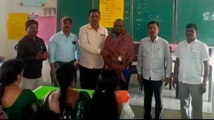 ఆందోల్: వట్పల్లి జిల్లా పరిషత్ పాఠశాలను సందర్శించిన డిఈఓ వెంకటేశ్వర్లు