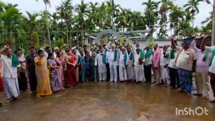 ಭದ್ರಾವತಿ: ನಾಗಸಮುದ್ರದಲ್ಲಿ ಹುತಾತ್ಮರ ದಿನ ಆಚರಿಸಿದ ರೈತ ಮುಖಂಡರು