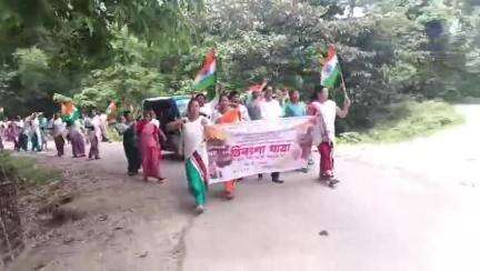 উত্তৰ লক্ষীমপুৰ: মঘুৱাচুকত ওলোৱা ত্ৰিৰংগা যাত্ৰাত অংশগ্ৰহণ লখিমপুৰ মণ্ডল বিজেপিৰ সভাপতিৰ লগতে প্ৰায় দুই শতাধিক ৰাইজে#OperationSindoor