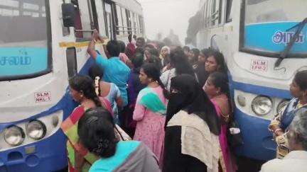 ஏற்காடு: ஏற்காட்டில்  செயல்படாமல் நிறுத்தி வைக்கப்பட்டிருக்கும் கோடை விழா அரசு பேருந்துகள்.. சுற்றுலா பயணிகள் தவிப்பு