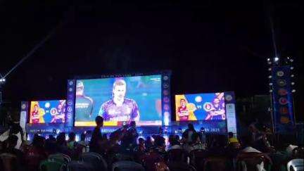কৃষ্ণনগর ১: কৃষ্ণনগর জেলা স্টেডিয়ামে আইপিএল ফ্যান পার্কের পক্ষ থেকে হচ্ছে অনুষ্ঠান, খেলা দেখতে ভীর খেলা প্রেমীদের
