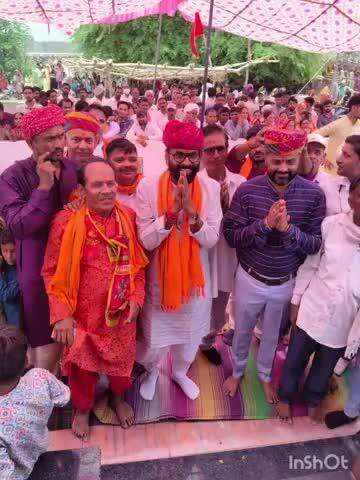 गढ़ी: साकरिया गांव में कालिका माता और भैरवजी मंदिर की प्राण प्रतिष्ठा महोत्सव कार्यक्रम में भाजपा जिला अध्यक्ष ने की शिरकत