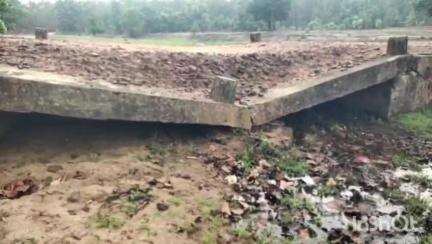 कुंवरपुर से गाजर जाने वाले मार्ग में बनी पुलिया डेढ़ साल के भीतर टूटी, बरसात में आवागमन में होगी बड़ी दिक्कत