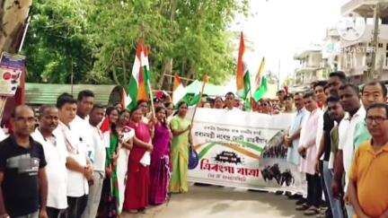 মৰিয়নি: বিধায়ক ৰূপজ্যোতি কূৰ্মী , জিলা সভাপতিৰ উপস্থিতিত মৰিয়নিত ত্ৰিৰংগা যাত্ৰা কাৰ্যসূচী#OperationSindoor