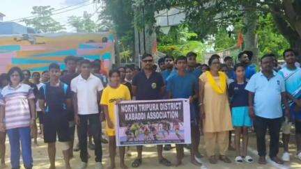 ধর্মনগর: উত্তর জেলা কবাডি এসোসিয়েশনের উদ্যোগে ধর্মনগরে কবাডি সিলেকশন অনুষ্ঠিত হয় বিবিআই ময়দানে