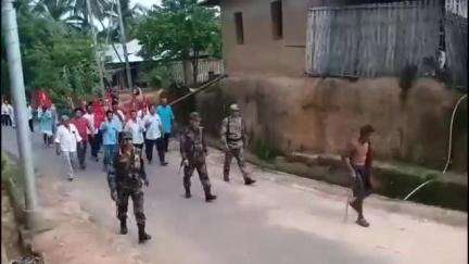 অমরপুর: রেগায় বছরে ২০০দিনের কাজ ৩৪০টাকা মজুরী,বিদ্যুৎ পরিষেবা প্রদান সহ জনস্বার্থে ৯দফা দাবীতে CPI(M) গর্জিতে মিছিল ও সভা
