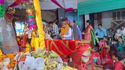 जोशियाड़ा: विधायक गंगोत्री ने ग्रामसभा उत्तरौ में आयोजित श्रीमद् देवी भागवत कथा में की शिरकत
