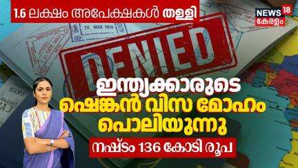 Indiansന്റെ ഉൾപ്പടെ Schengen Visa മോഹം പൊലിയുന്നു, 165266 അപേക്ഷകൾ തള്ളി, നഷ്ടം 136 കോടി രൂപ | N18G