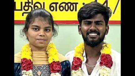 வேடசந்தூர்: 3 மாதத்திற்கு முன்பு திருமணம் செய்து கொண்ட காதல் ஜோடி வடமதுரை அனைத்து மகளிர் காவல் நிலையத்தில் பாதுகாப்பு கேட்டு தஞ்சம்