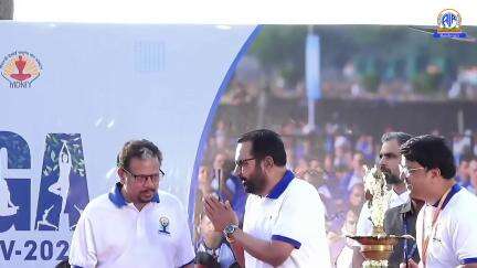 केंद्रीय राज्य मंत्री Prataprao Jadhav ने पुडुचेरी में #IDY2025 दिवसीय कार्यक्रम का दीप प्रज्वलित कर उद्घाटन किया