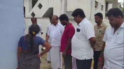 பவானி: கவுந்தப்பாடி சுற்றுவட்டார பகுதிகளில் முன்னாள் அமைச்சர் கே சி கருப்பண்ணன் ஆய்வு மேற்கொண்டார்