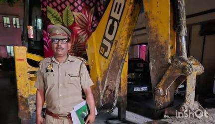 संडीला: संडीला पुलिस ने मदना खेड़ा में अवैध मिट्टी खनन की सूचना पर मारा छापा, खनन माफिया भाग गए, जेसीबी बरामद