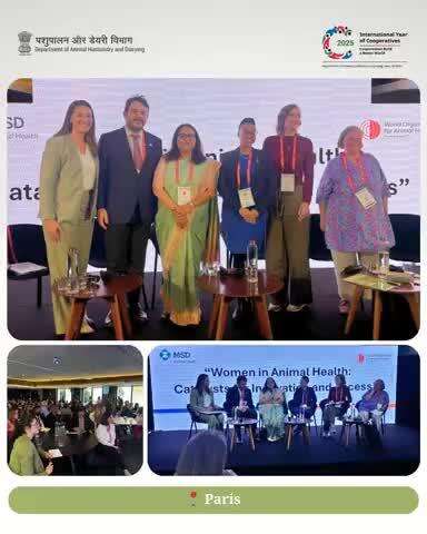 Women in Animal Health | WOAH 92nd GS

Smt. Alka Upadhyaya, Secretary, DAHD, GoI, joined as a panellist at the WOAH 92nd General Session, highlighting the rising role of women in animal health and grassroots veterinary services.