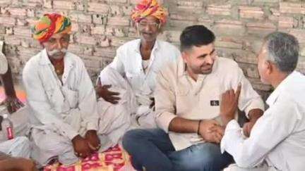 सेड़वा: शिव विधायक रविन्द्र सिंह भाटी ने आकली क्षेत्र का किया दौरा, आमजन से हुए रूबरू