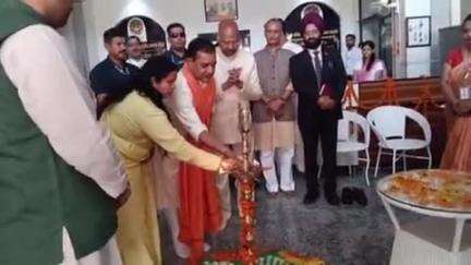हरिद्वार: श्यामपुर स्थित डिवाइन कॉलेज ऑफ पैरामेडीकल साइंसेज पहुंचे पूर्व राष्ट्रपति रामनाथ कोविंद, संस्था की की सराहना