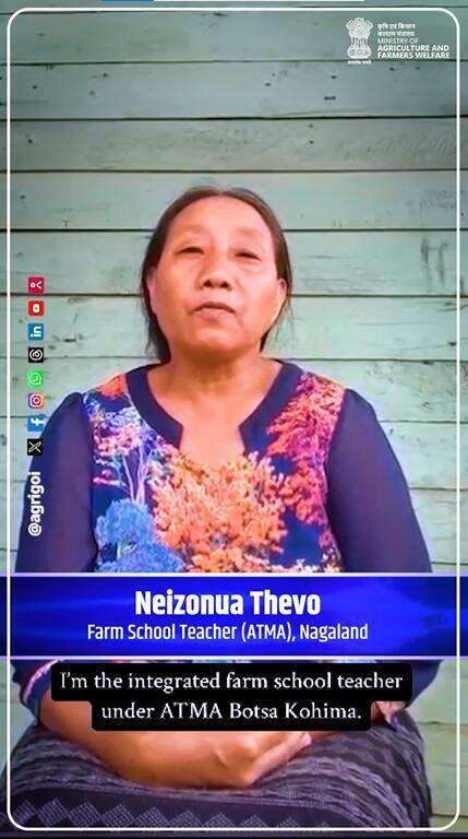 Smt. Neizonup Thevo hopes Viksit Krishi Abhiyan 2025 spreads awareness on soil health, crop care & govt schemes.