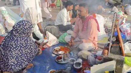 धनौरा: गजरौला के ब्रजघाट पर किया गया हवन, देश की सुख-शांति के लिए की गई पूजा-अर्चना