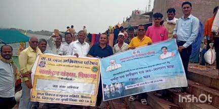 डही: निसरपुर में नर्मदा पथ द्वारा सर्वेक्षण एवं जन जागरण यात्रा निकाली गई