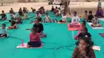 ભાભર: ભાભર ના આદર્શ સ્કૂલ ખાતે ગુજરાત રાજ્ય યોગ બોર્ડ દ્વારા સમર યોગ કેમ્પનુ આયોજન કરાયું.