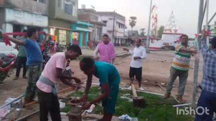 मेहरमा: पब्लिक एप की खबर का हुआ असर, बलबड्डा हाट बाजार में जलमीनार की हुई मरम्मत
