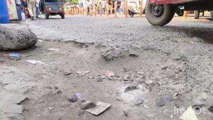 मुशहरी: मुजफ्फरपुर: पब्लिक ऐप पर खबर दिखाने के बाद 25 मई को जर्जर सदर अस्पताल रोड की मरम्मत की गई