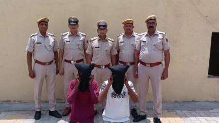 हनुमानगढ़: जंक्शन में वृद्ध महिला की सोने की चेन लूटने के मामले में पुलिस ने दो युवकों को किया बापर्दा गिरफ्तार