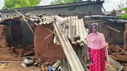 भरनो: सल्केया टंगरटोली में जंगली हाथी ने किसान का घर किया क्षतिग्रस्त, मुआवजे की गुहार