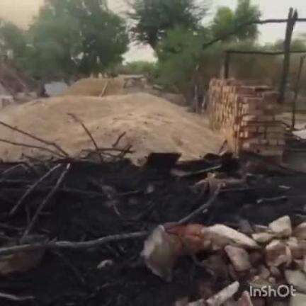 आहोर: लाल भाकरी रोड स्थित खेत की बाड़ में लगी आग, जिंदा जल गईं दो भैंसें