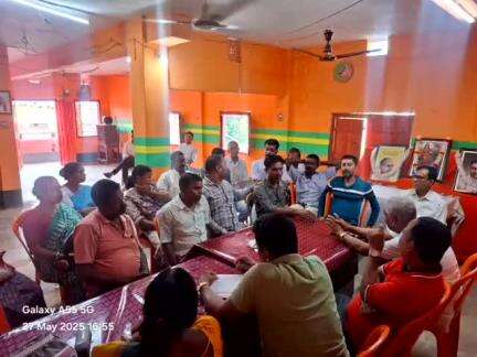 সাব্রুম: রক্তদান শিবিরকে কেন্দ্রকরে অনুষ্ঠিতহয় প্রস্তুতি বৈঠক নগর পঞ্চায়েতের চেয়ারপার্সনেরউপস্থিতিতে সাবরুম বিজেপি কার্যালয়ে