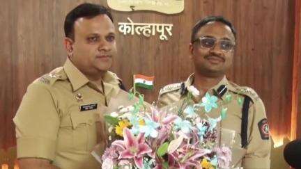 शाहूवाडी: जिल्ह्याचे नूतन पोलीस अधीक्षक योगेश कुमार गुप्ता यांनी केली विशाळगडची पाहणी.
