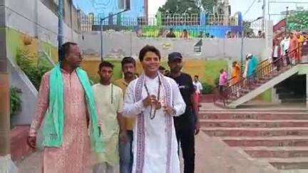 बिहार: धनेश्वर घाट तालाब से 411 भाव कलशों के साथ भव्य शोभायात्रा, भागवत कथा का होगा शुभारंभ