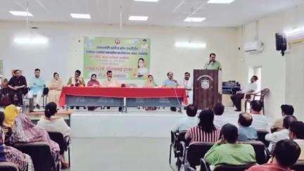 अमानगंज: छत्रसाल शासकीय महाविद्यालय, पन्ना में आयोजित संगोष्ठी में शामिल हुए पूर्व मंत्री व विधायक बृजेंद्र