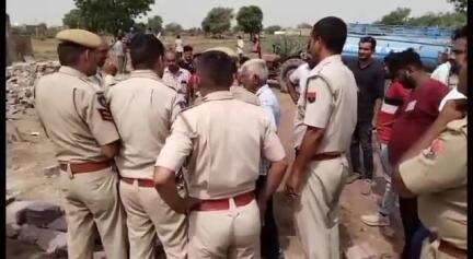 जोधपुर: माता का थान क्षेत्र में जमीन विवाद को लेकर हुआ हंगामा, पुलिस मौके पर पहुंची