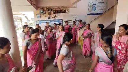 Phc Kardi dist. Bhandara
World Hypertension day campaign 
Today activity is innovation (Rangoli  compitition ), Local Media ( Nukkad Natak) , Painting.