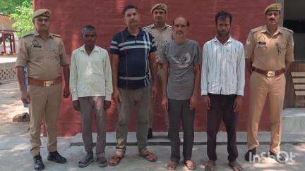 मोहम्मदी: पसगवां कोतवाली पुलिस ने चार अभियुक्तों को गिरफ्तार कर न्यायालय भेजा