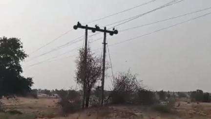 सूरतगढ़: करंट की चपेट में आने से एटा निवासी युवक की मौत, पत्नी भी झुलसी, बैल पर सवार होकर मिट्टी लेने जा रहे थे, बैल भी मरा