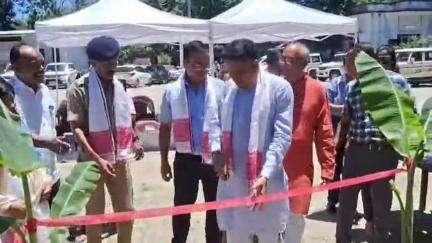 উত্তৰ লক্ষীমপুৰ: নগৰৰ সদৰ থানাৰ চৌহদত নাগৰিক সমিতি ভৱনৰ আধাৰশিলা স্থাপন, উপস্থিত বিধায়ক মানৱ ডেকা, জিলা আয়ুক্ত, আৰক্ষী অধীক্ষক