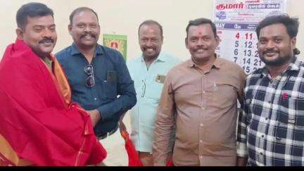 கோவில்பட்டி: வட்டாரப் போக்குவரத்து அலுவலகத்தில் போக்குவரத்து ஆய்வாளருக்கு வரவேற்பு