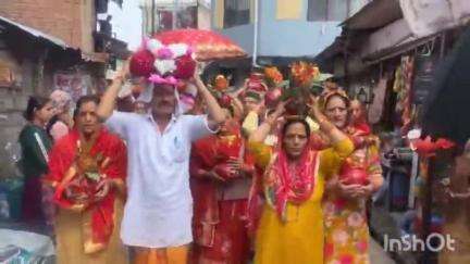 ठियोग: ठियोग में आज से शुरू हुई भागवत कथा, हजारों की संख्या में पहुंचे लोग, महिलाओं ने कलश यात्रा में लिया भाग