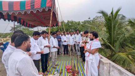 సిర్పూర్ టి: దాహేగం మండల కేంద్రంలో ప్రెస్ క్లబ్ అదనపు భవన నిర్మాణానికి శంకుస్థాపన చేసిన ఎమ్మెల్యే పాల్వాయి హరీష్ బాబు