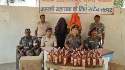 गांडेय अंचल के अहिल्यापुर थाना गेट के पास पुलिस ने 50 पेटी विदेशी शराब पकड़ी