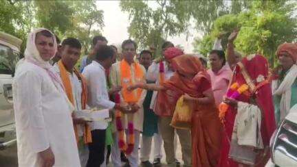 हिण्डौन: वार्ड नंबर 15 उपचुनाव में विमला देवी पंचायत समिति सदस्य निर्विरोध निर्वाचित, श्री महावीर जी में भाजपाइयों ने किया स्वागत
