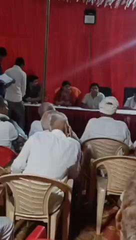 ग्राम पंचायत भैसलाना में उपखंड अधिकारी की मौजूदगी में रात्रि चौपाल का आयोजन किया गया