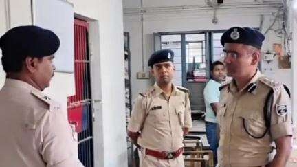 मानपुर: एसएसपी आनंद कुमार ने बुनियादगंज थाने का किया औचक निरीक्षण