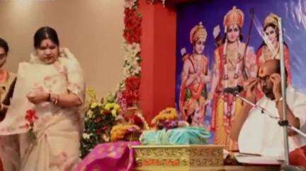 डभरा में श्रीमद् राम चरित मानस के दिव्य सुन्दरकाण्ड कथा श्रवण के लिए सांसद कमलेश जांगड़े पहुंची