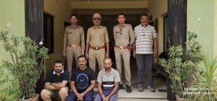 તાલાળા: તાલાલા વન વિભાગ એ વન્યજીવોને રંજાડ કરતાં ત્રણ ઈસમો ને હડમતીયા વિસ્તારમાંથી ઝડપી પાડ્યા