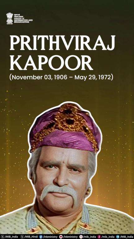 Remembering the legendary actor and theatre artist, Prithviraj Kapoor, on his death anniversary.