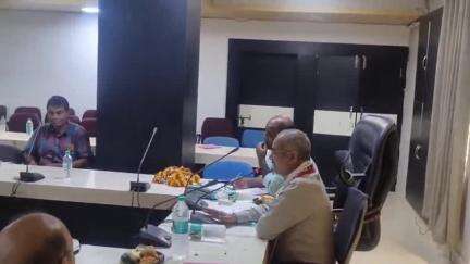 राजगढ़: राजगढ़ कलेक्ट्रेट कार्यालय में विकसित कृषि संकल्प अभियान के शुभारंभ पर बैठक आयोजित